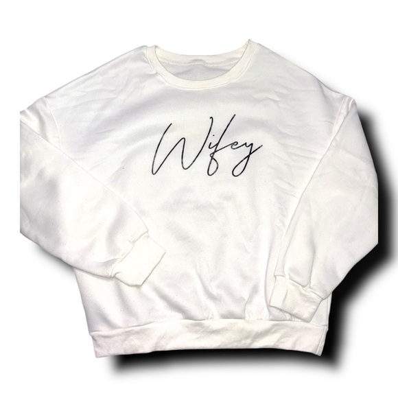 White 'Wifey' Women's Top - Picture 2 of 4
